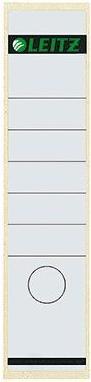 Productafbeelding Leitz Dossierrugetiket, 61 x 285 mm, lang, breed, wit geschikt voor standaard en hardboard