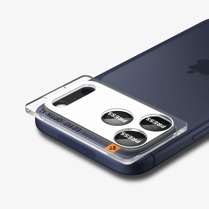 Actual product image Spigen Optik Pro XL EZ Fit iPhone 17 Pro Max Lens Protector Black (2 pcs., Apple iPhone 17 Pro Max)