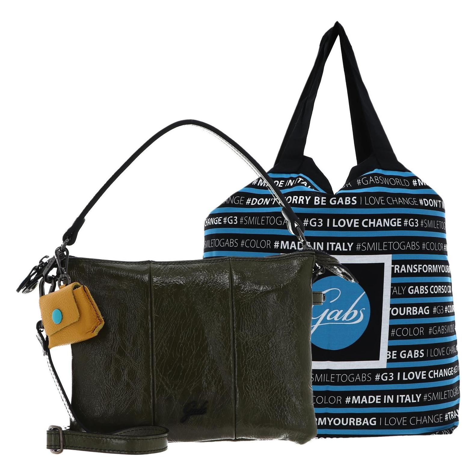 Gabs, Damen, Handtasche, Mirea Naplak Black Shoulderbag, Grün