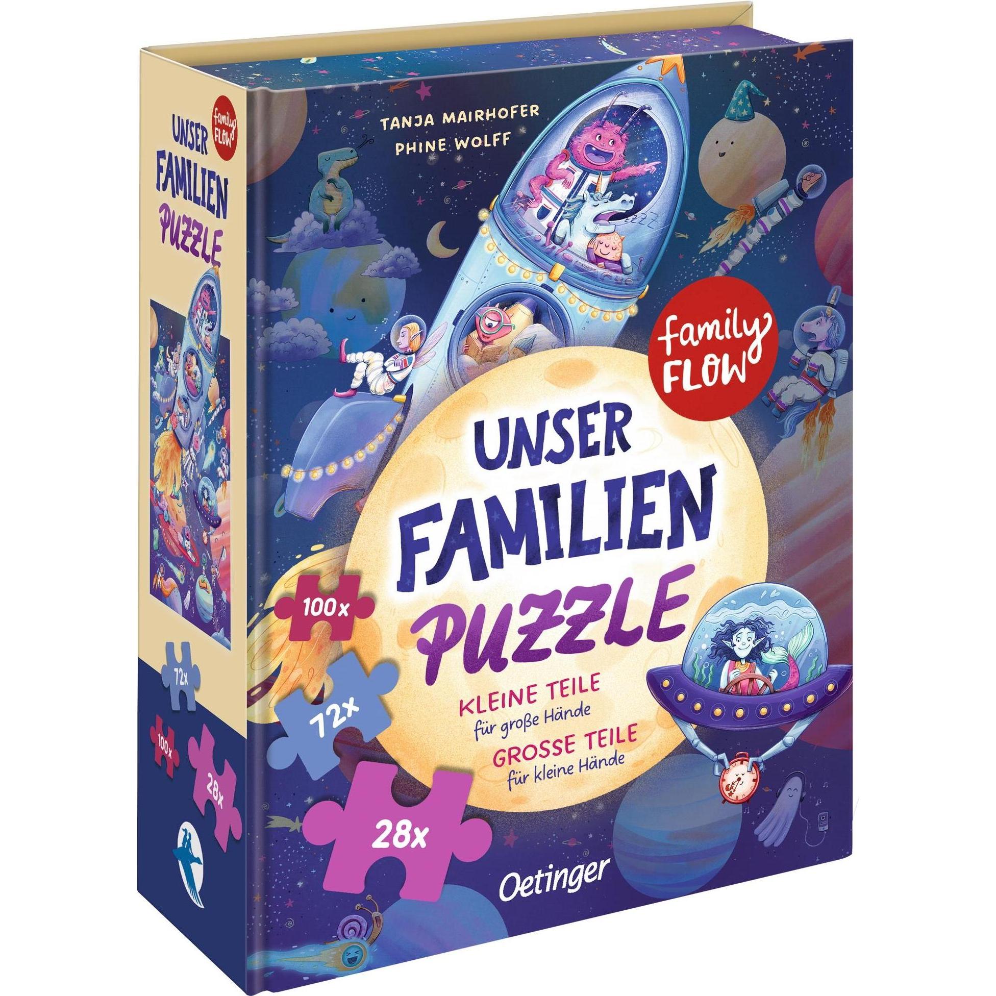 Oetinger FamilyFlow. Unser Familien-Puzzle. Grosse Teile für kleine Hände. Kleine Teile für grosse Hände: 200 (200 Teile...