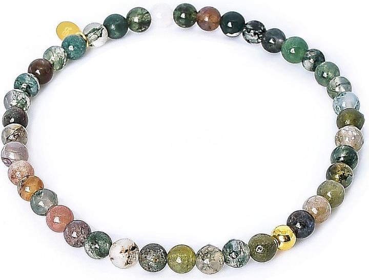 Image du produit Balibay Morena (18 cm, Agate de mousse, Pierre précieuse, Agate, Or 14 carats)
