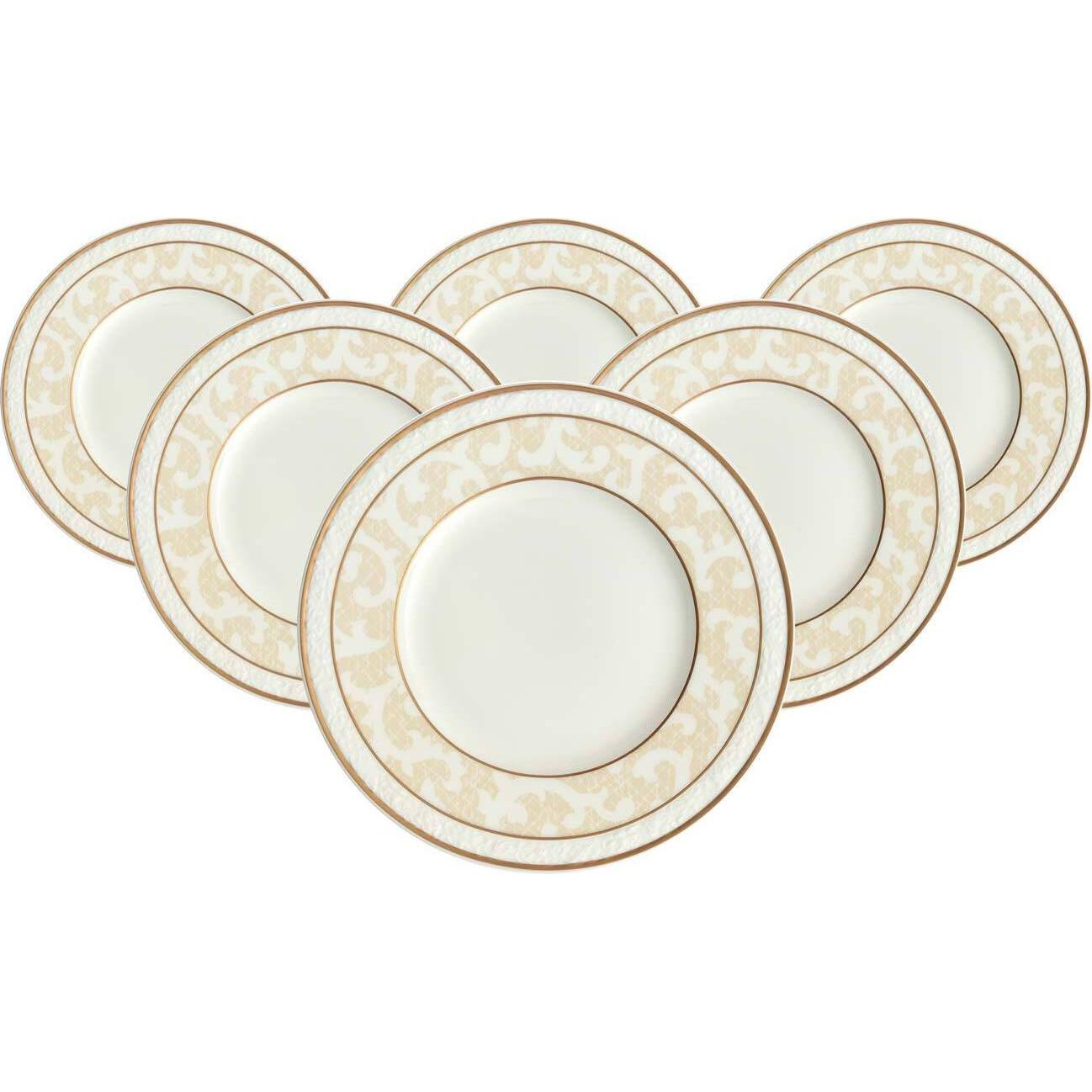 Villeroy & Boch Multipack Ivoire Brotteller - 6 Stück, Teller, Weiss
