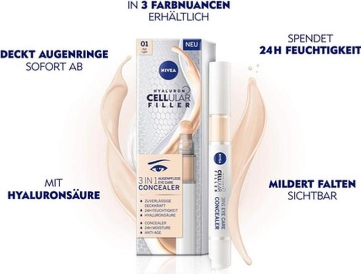 Produktbild NIVEA Hyaluron Cellular Filler 3in2 (01 Hell)