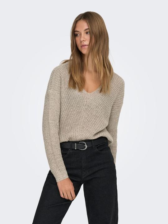 Actual product image JdY V-neck knit sweater (L)