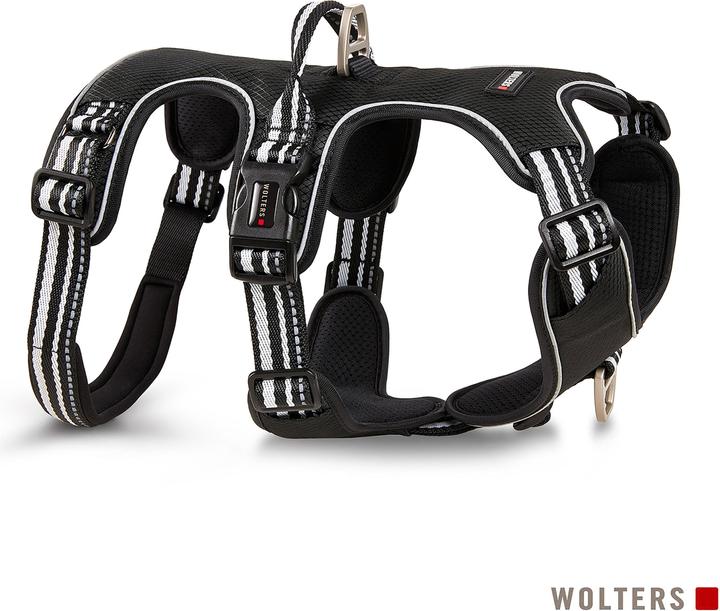 Image du produit Wolters Harnais Active Pro No Escape taille 5 60-75 cm x 2,5 cm noir/argenté (60, 62, 68, Chien, Général)