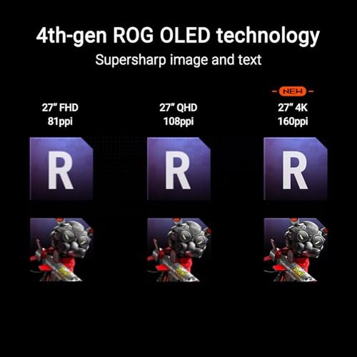 Actual product image ASUS ROG Swift OLED PG27UCDM (3840 x 2160 Pixels, 26.50")