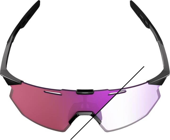 Produktbild 100% Hypercraft SQ (Gloss Black, Photochromic Purple Mirro)