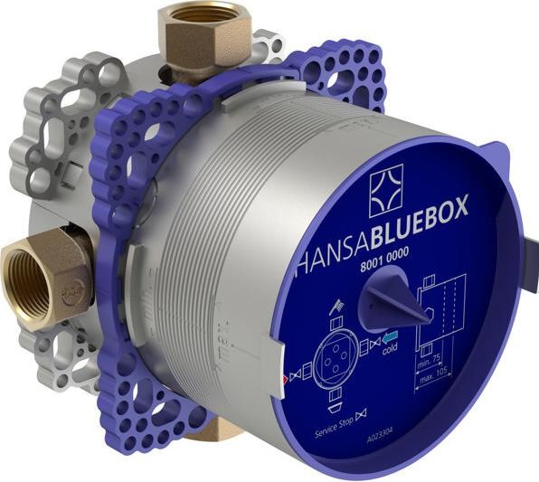 Produktbild Hansa Hansabluebox Grundeinheit, Kompakt-Lösung, Unterputz-Einbaukörper mit Vorabsperrung