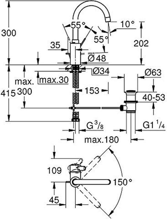 Actual product image Grohe Eurosmart Cosmopolitan