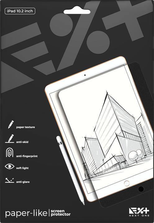 Image du produit Next One Paper Like Screen Protector iPad 7th Gen 10.2" clear (1 pièce(s), iPad 2019 (7e gène))