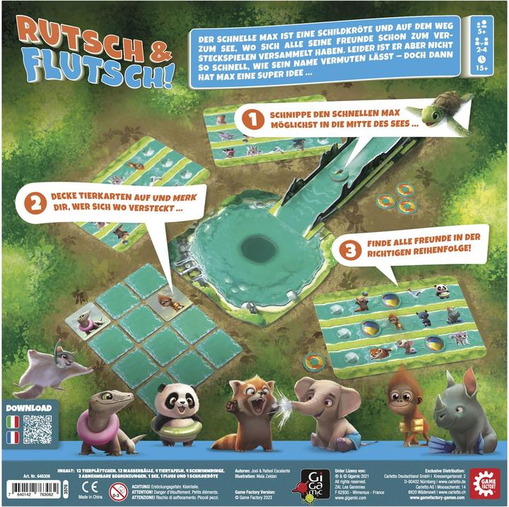 Actual product image Game Factory Rutsch & Flutsch (mult) (French, German, Italian, 2 - 4 Players)