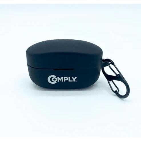 Comply Sony WF-1000XM4 Custodia in silicone nero (Manicotto per cuffie), Borsa per cuffie + Copertura protettiva, Nero