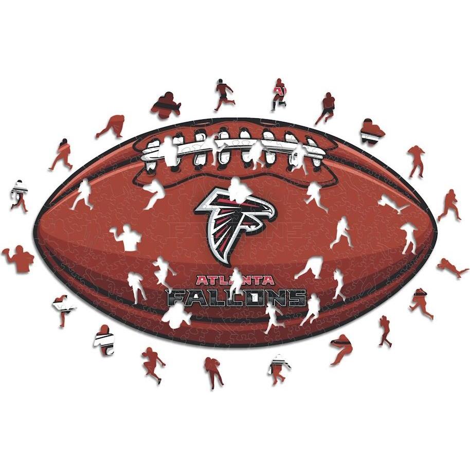 Iconic NFL - Atlanta Falcons – Football mit Logo - Holz Puzzle Grösse M (270 Teile) (270 Teile)