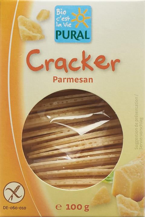 Actual product image Pural Cräcker Parmesan glutenfrei Bio (125 g)