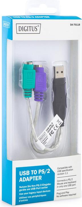 Produktbild Digitus USB auf PS/2 Adapterkabel