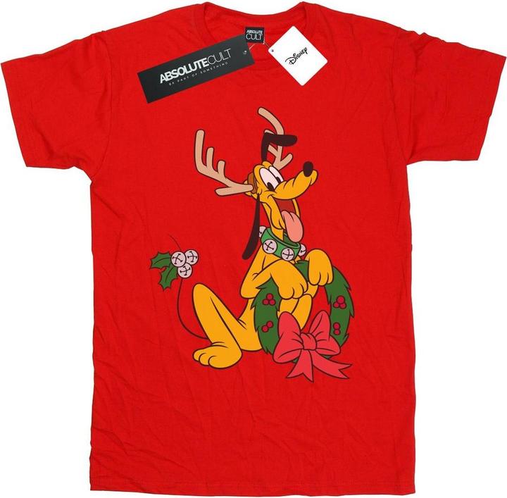 Immagine prodotto Disney Pluto Christmas Reindeer Maglietta Uomo (XL)