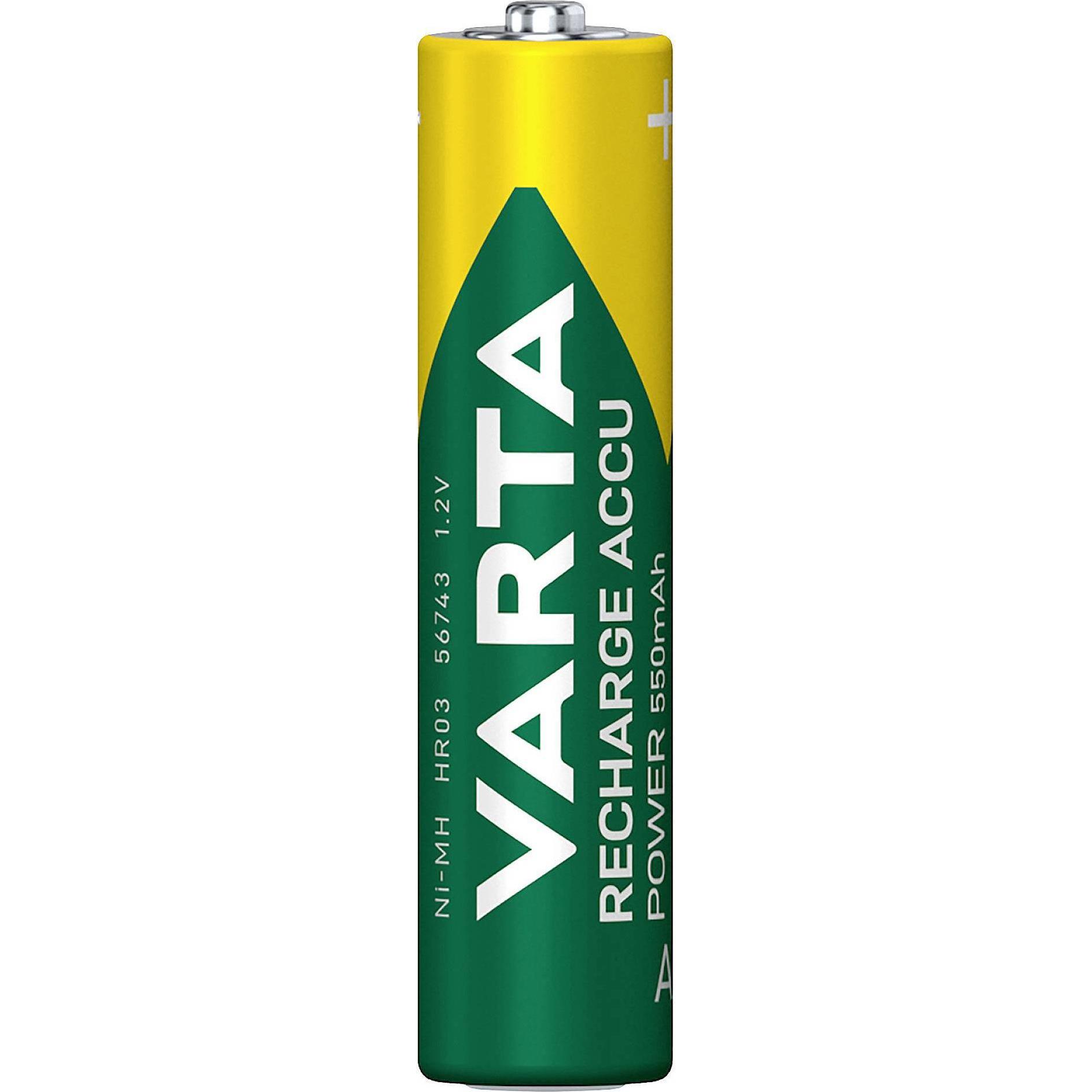 Thumbnail - Varta Micro (AAA)-Akku NiMH Ready2Us (4 Stk., AAA, 550 mAh), Batterien + Akkus