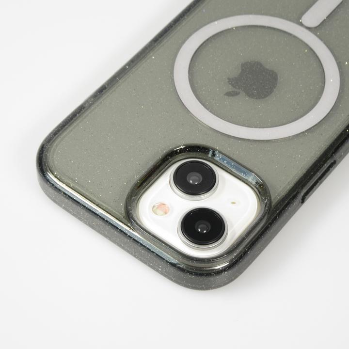 Image du produit PhoneLook Coque Silicone rigide avec dos paillettes et MagSafe (Apple iPhone 15)