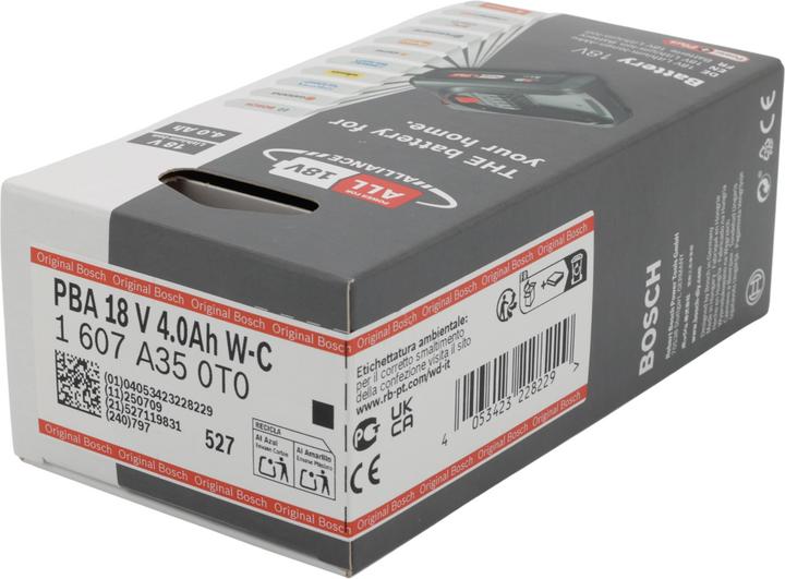 Produktbild Bosch Home & Garden Akkupack PBA 18V PowerPlus (1x4,0Ah) (18 V)