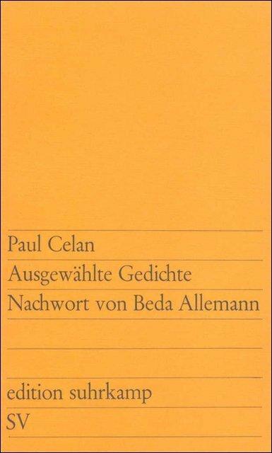 Produktbild Ausgewählte Gedichte (Deutsch, Paul Celan, 2009)