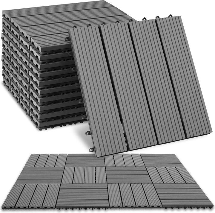 Immagine prodotto tectake Tegulas (11 x, 31 x 31 x 2 cm)