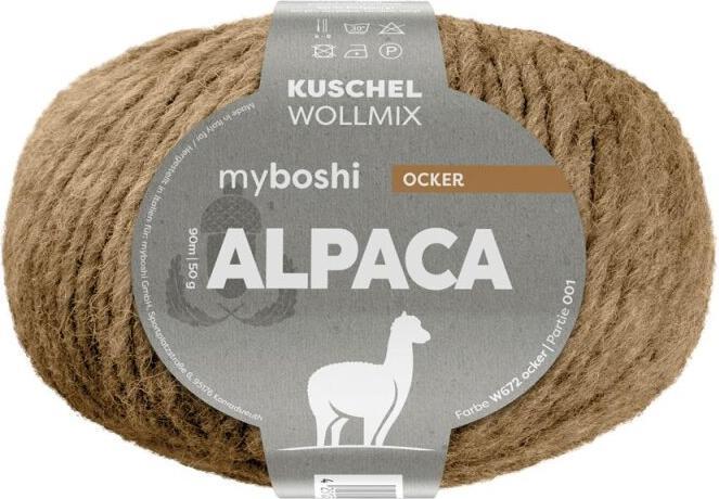 Actual product image Myboshi Alpaca 50g Fb. 672 Ocker (90 m)