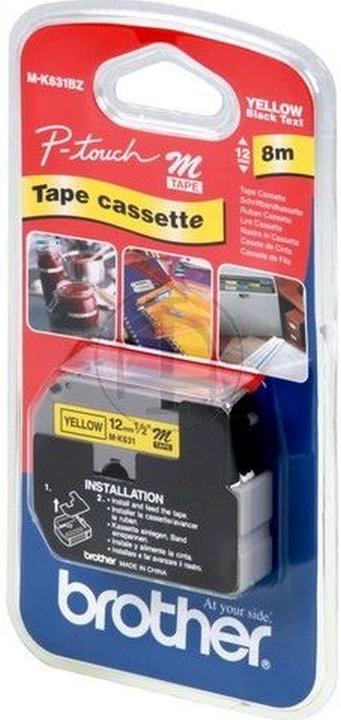 Immagine prodotto Brother M-K631bz (1.20 cm, Giallo, Nero)