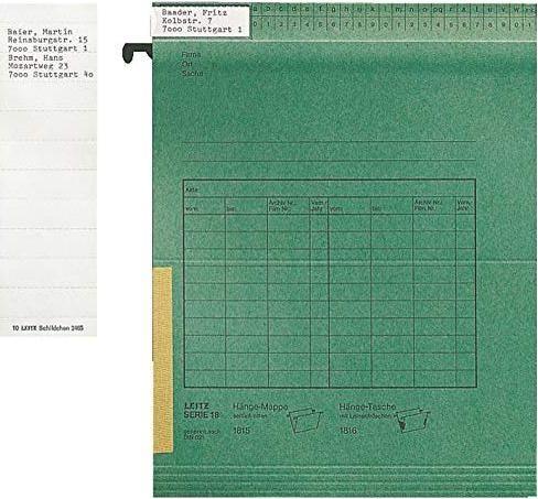 Leitz Alpha Blanko-Schildchen