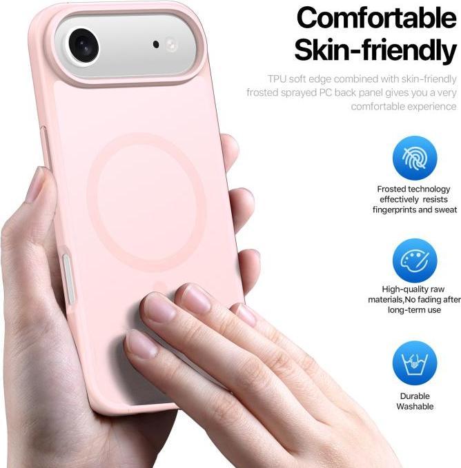 Actual product image DUCIS iPhone 17 Air Case with MagSafe - Pink (Apple iPhone 17 Pro)