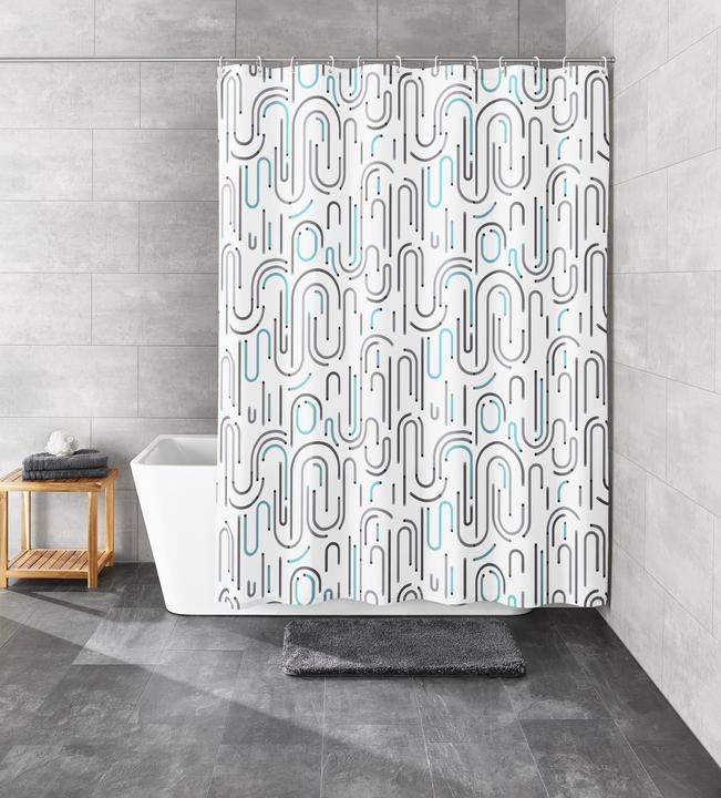 Actual product image Kleine Wolke Shower curtain Vision 180 x 200 cm, multicoloured (180 x 200 cm)