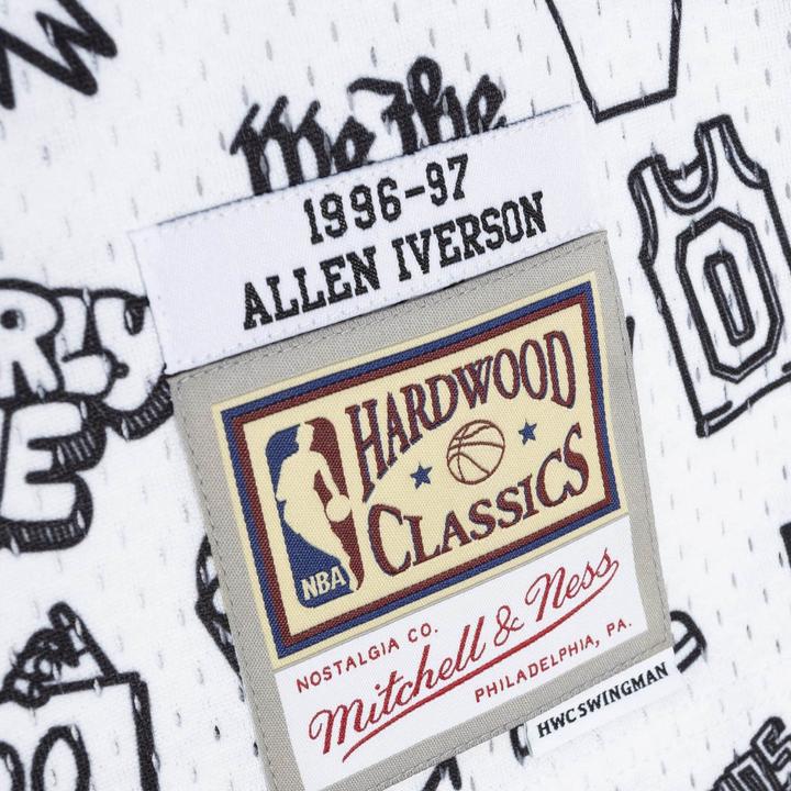 Actual product image Mitchell & Ness M&N DOODLE Swingman Mesh Jersey Philadelphia 76ers (XL)