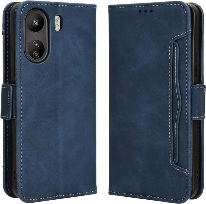 Produktbild Cover-Discount Xiaomi Poco C65 / Redmi 13C - Etui Kartenfächer blau (Xiaomi Poco C65, Xiaomi Redmi 13C)