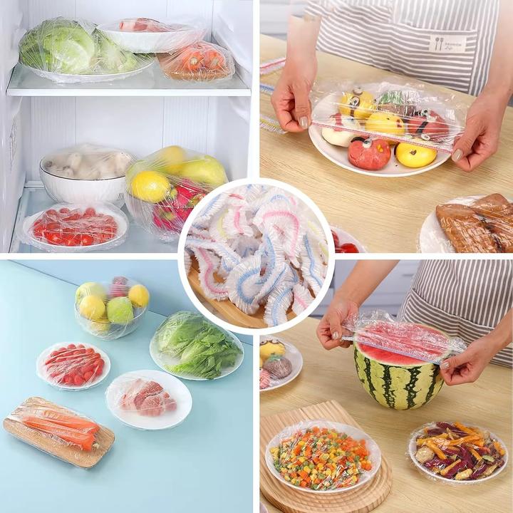 Immagine prodotto ASMI 100 Stück Frischhaltebeutel, Frischhaltefolie, Lebensmittel Abdeckungen (100 x)