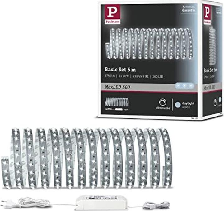 Image du produit Paulmann Kit MaxLED 500 Stripe (Lumière du jour, 500 cm, Intérieur)