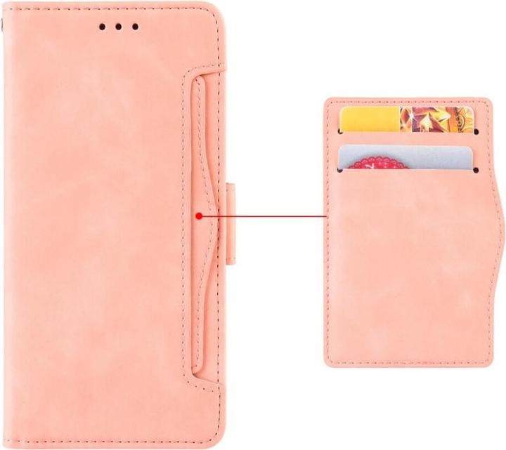 Actual product image Cover-Discount Honor 90 Lite - Case many card slots pink (Honor 90 Lite)