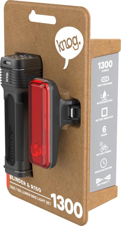Actual product image knog. Blind (1300 lm, 150 lm)