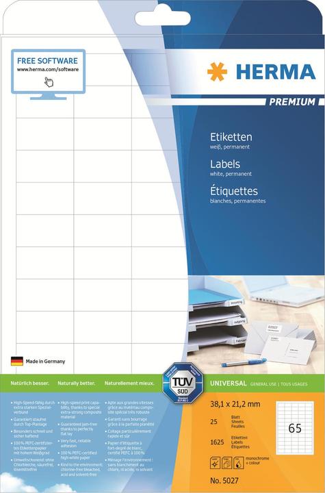 Produktbild HERMA Universal Etiketten A4