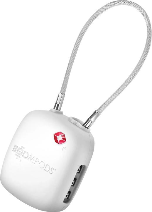 Produktbild Boompods LOCK TSA Bag Tracker White (iOS)