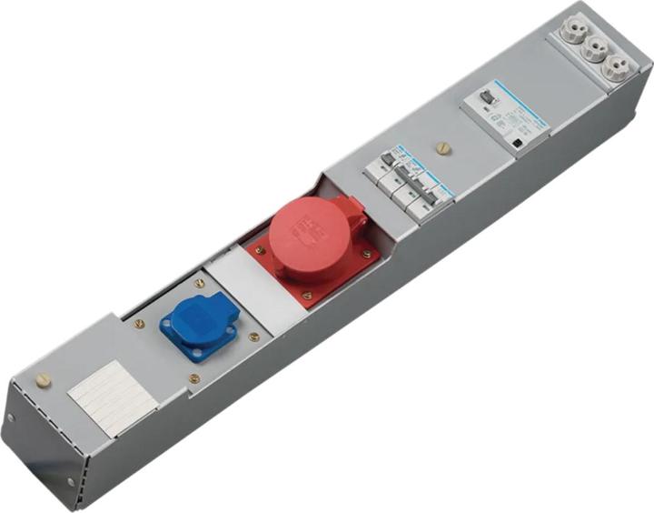 Produktbild Hager Steckdosenleiste ZAH012L 1xCEE 32A 1xSchuko 160x100x710 (1 x, CEE)