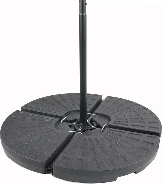 VCM Parasol Stand 917591 black plastic