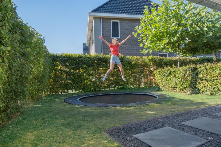 Produktbild Exit Dynamic ebenerdiges sports Trampolin ø427cm - schwarz