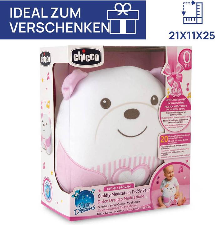Productafbeelding Chicco Cuddly Meditation Teddy Bear Pink