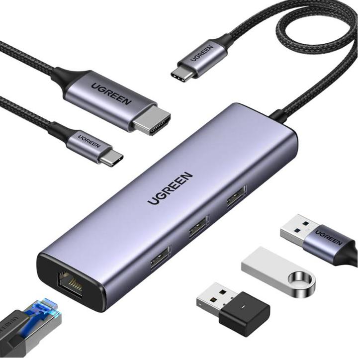 Image du produit Ugreen CM512 (USB-C, 6 Ports)