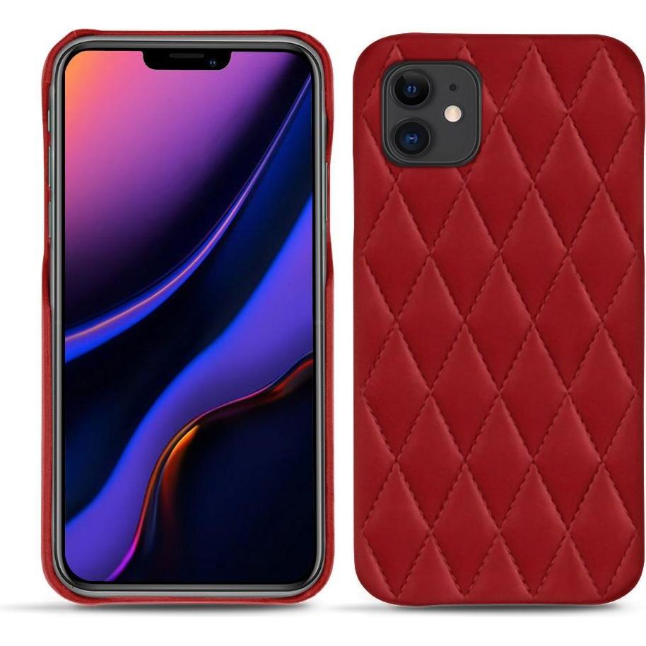 Thumbnail - Noreve Lederschutzhülle (Apple iPhone 11), Smartphone Hülle, Rot