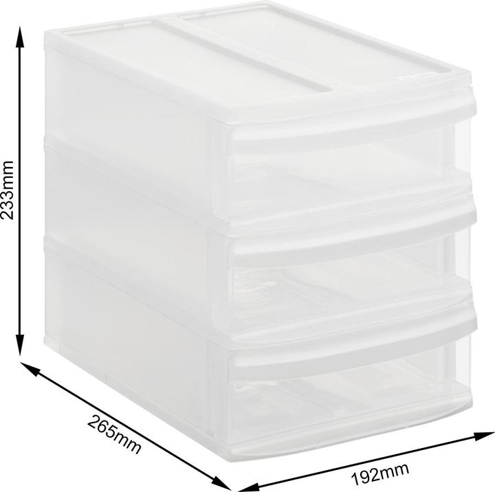 Actual product image Rotho Systemix Tower S drawer box (A5)
