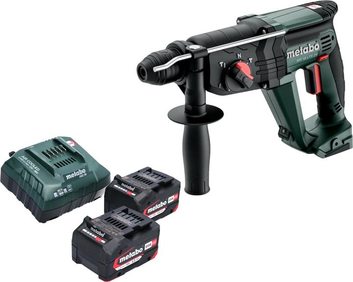 Produktbild Metabo KH 18 LTX 24 Akku Kombihammer 18 V 2,1 J SDS Plus + 2x Akku 4,0 Ah + Ladegerät