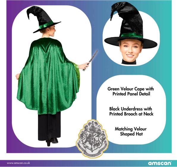 Produktbild Amscan Erwachsenenkostüm Professor McGonagall Grösse XL (S, M)