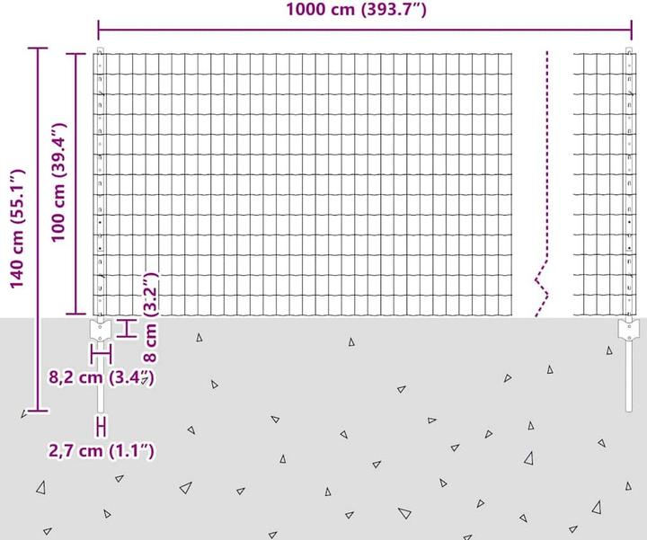 Produktbild vidaXL Aussenbarriere