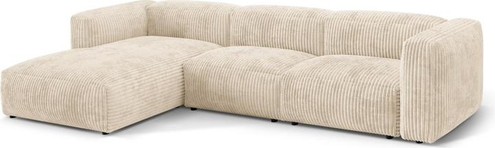 Image du produit Micadoni Canapé D'Angle Gauche Modulaire, "Martina", 3 Places, 332x176x75 Fabriqué en Europe (Canapé d'angle)