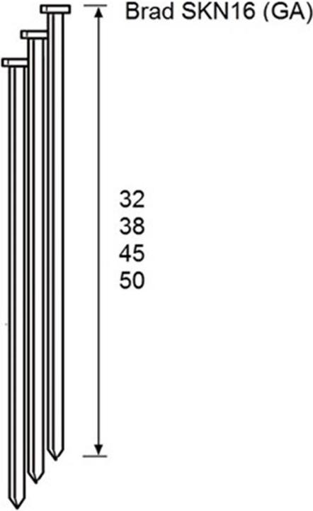 Productafbeelding Dutack 5138057 Brad SKN16 45mm 20° RVS 2000 Stück